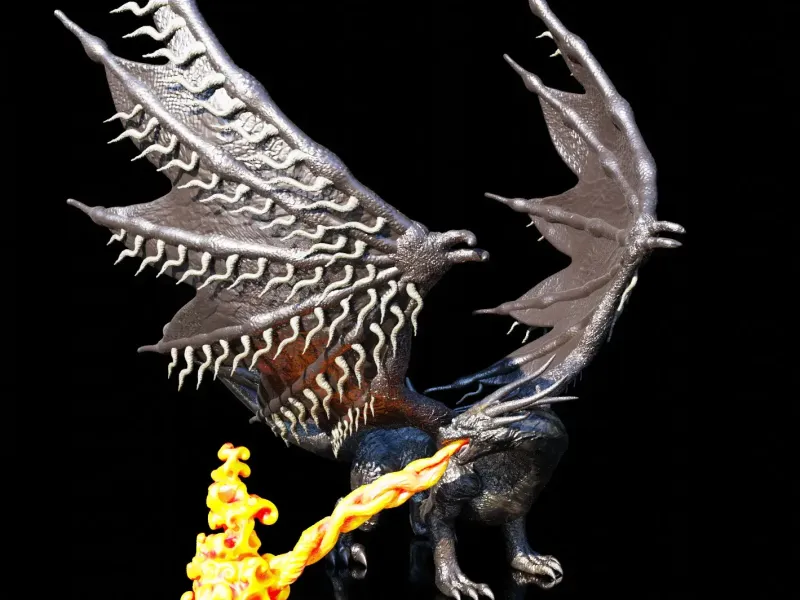 DRAGÓN ANTIGUO DARKSOUL 3D PRINTING MODEL STL