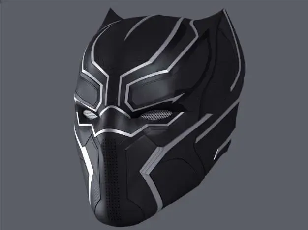 Schwarzer Panther Maske
