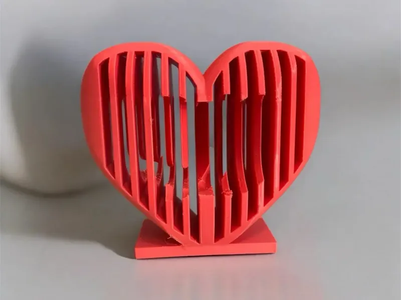 Amo-te - Coração de S. Valentim para impressão 3D