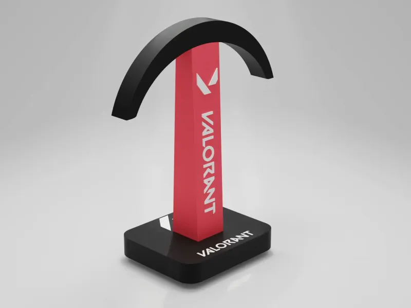 🎧 Valorant Themed Headphone Stand | Gaming Desk Accessory