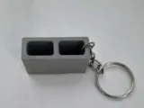 Concrete Block Keychain-0