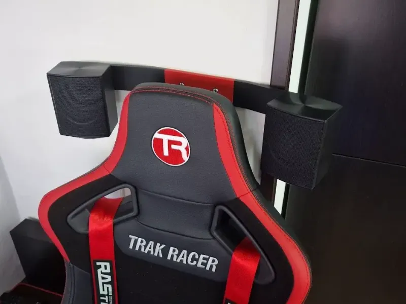 Suport de perete pentru difuzoarele din spate pentru Sim Racing