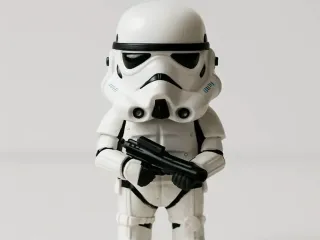 Mini Stormtrooper Figure with gun