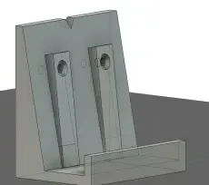 Record wall mount v3 (bigger holes)