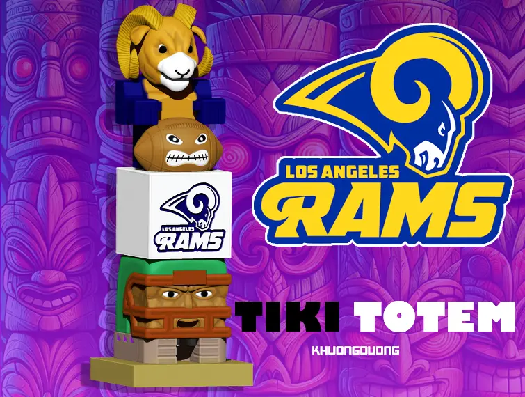 TIKI - NFL - LOS ANGELES RAMS STATUE DECOR - GARDEN