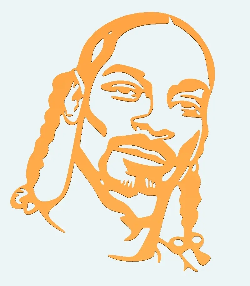 Snoop dogg wall art portrait | 3D models download | Creality Cloud