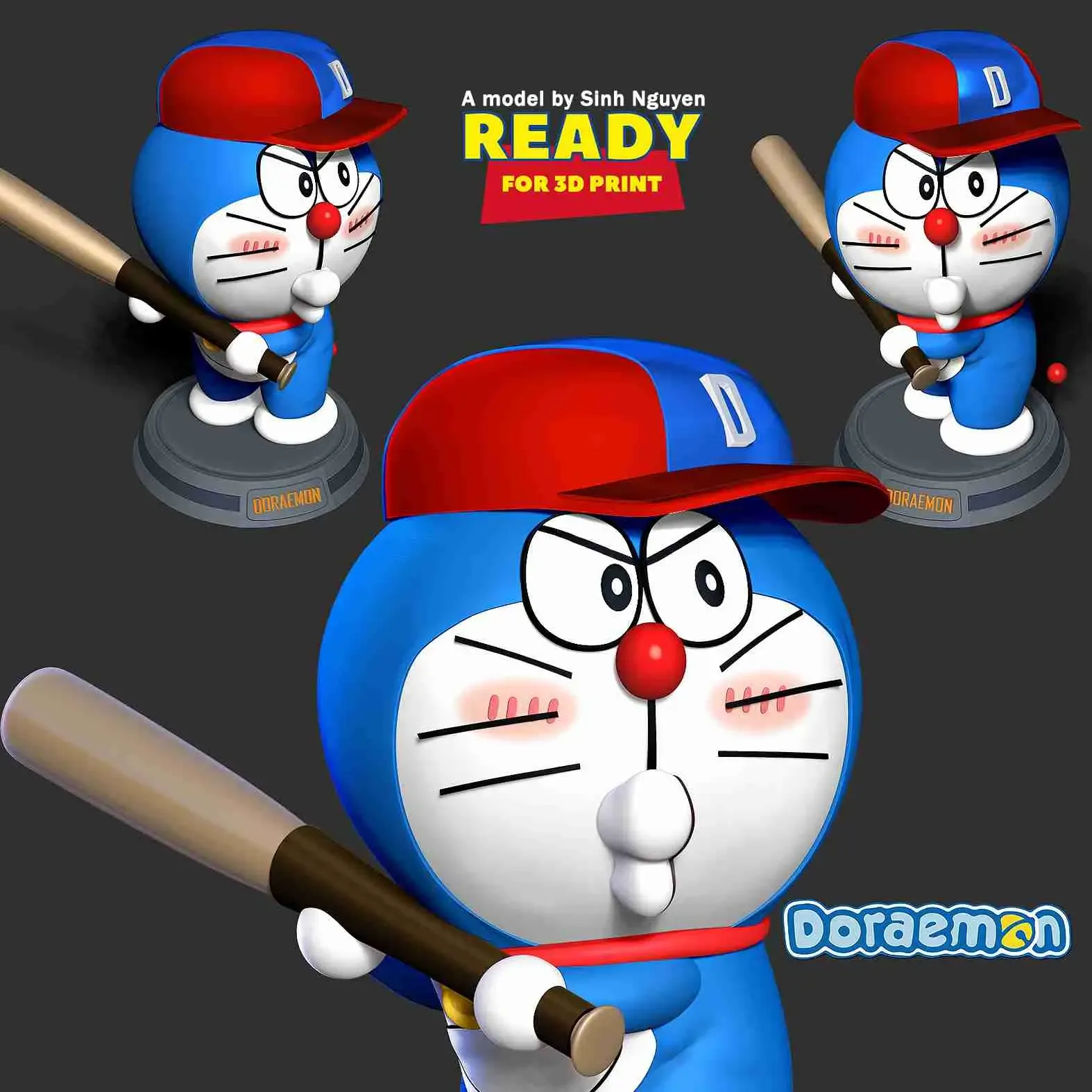 Doraemon - baseball player