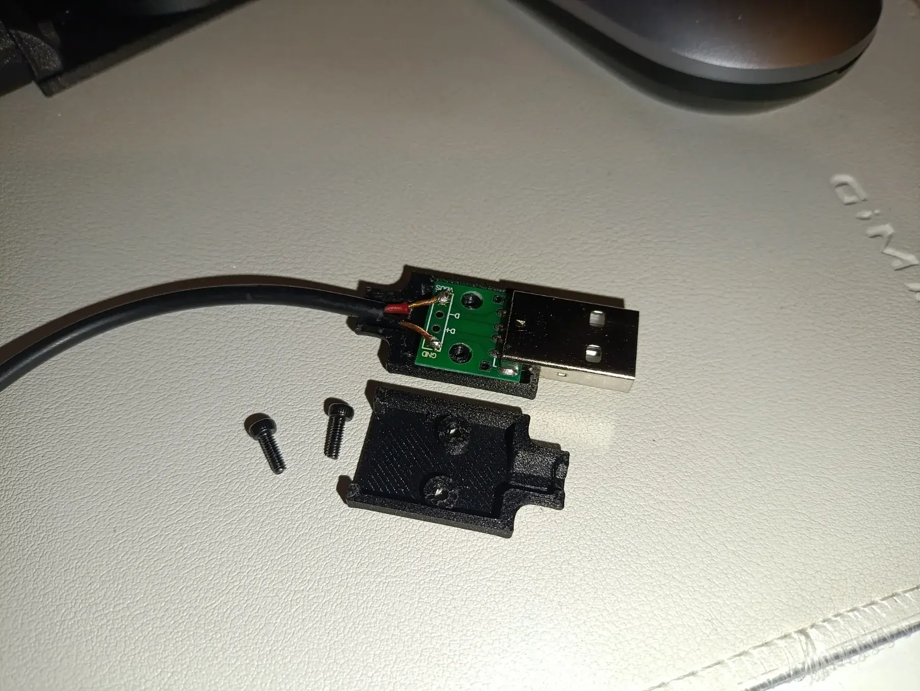 USB-A male case cover (for ali USB-A on the soldering board)