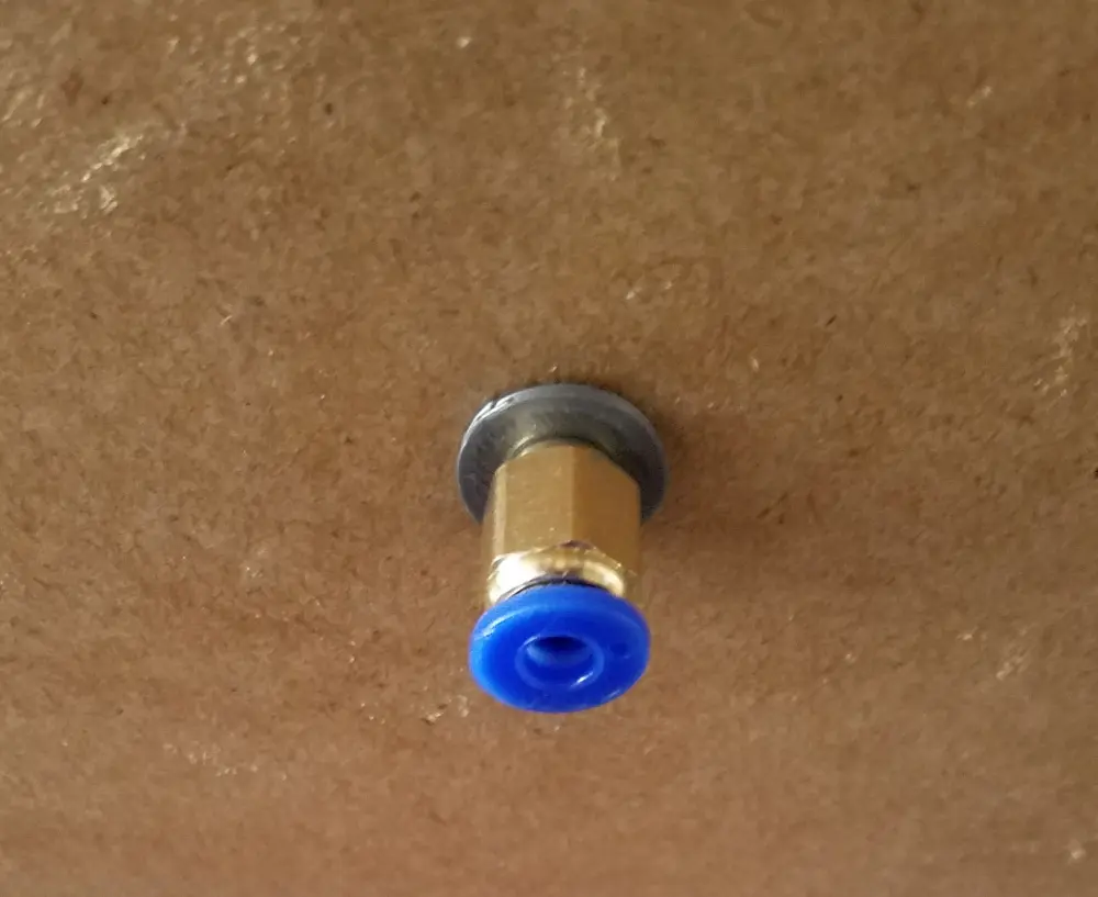 	IKEA Lack table filament feed for M6 hose connector