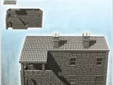 House in exposed stone with access stairs and tiled roof (20-1