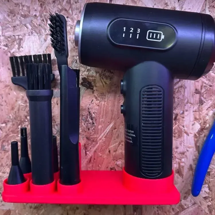 Wall mounted compressed air duster holder