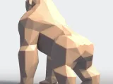 Gorilla Low Poly-4