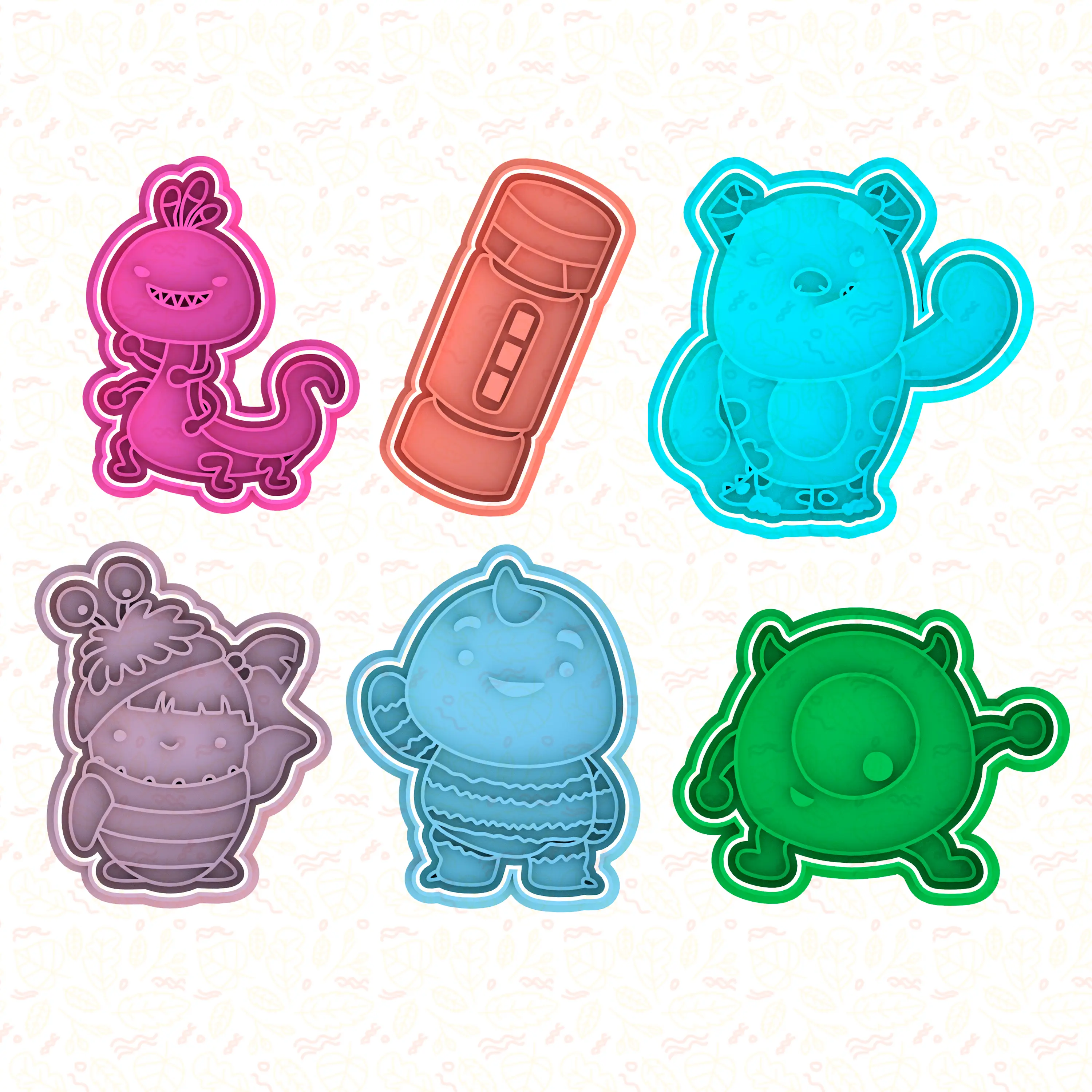 Monsters Inc cookie cutter set of 6