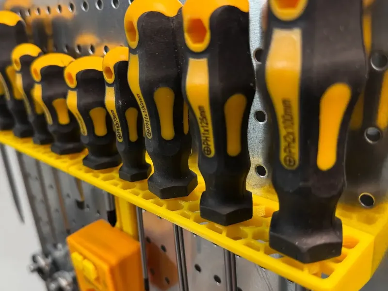 10-Piece Screwdriver Wall Mount Holder