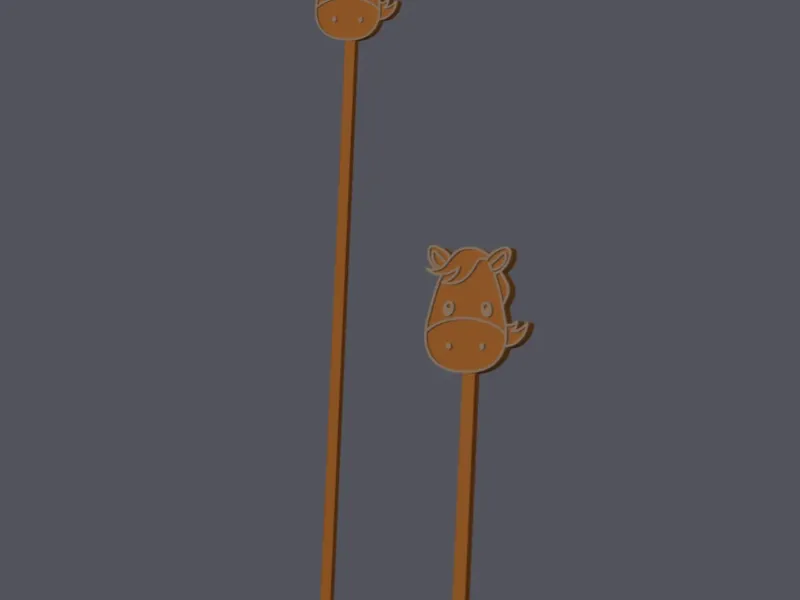 Horse Head - Farm Animals - Cocktailsticks v1