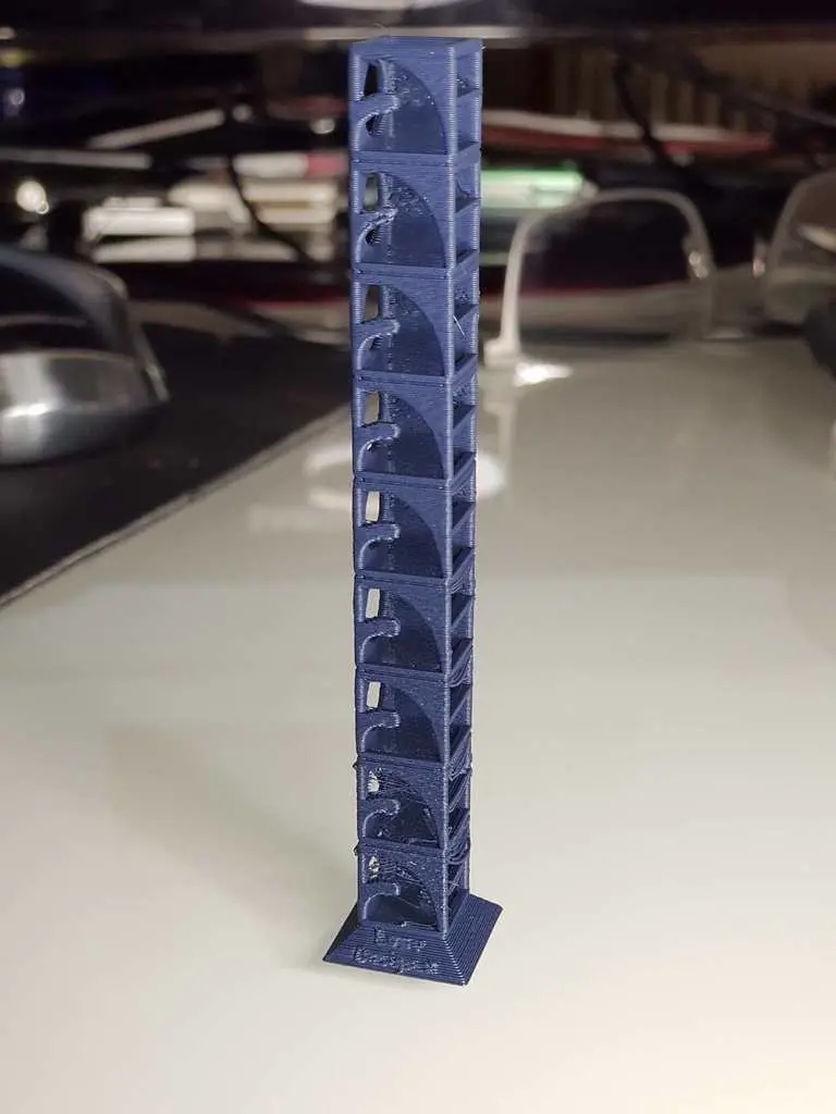 Temp tower PETG & PLA Test Temperatura 190-230 50min 3grammi