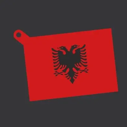 AL - Albania Flag keychain