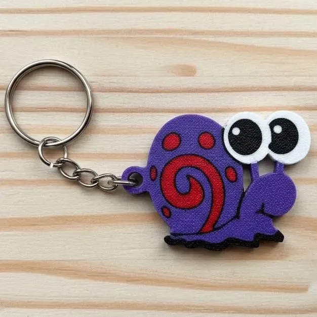 Cute snail keychain