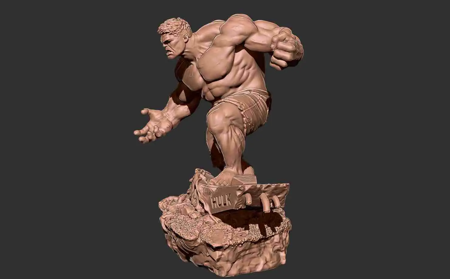Marvel - Hulk smash 3D-Druck Modell