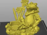 frog playing the fiddle tea light-5