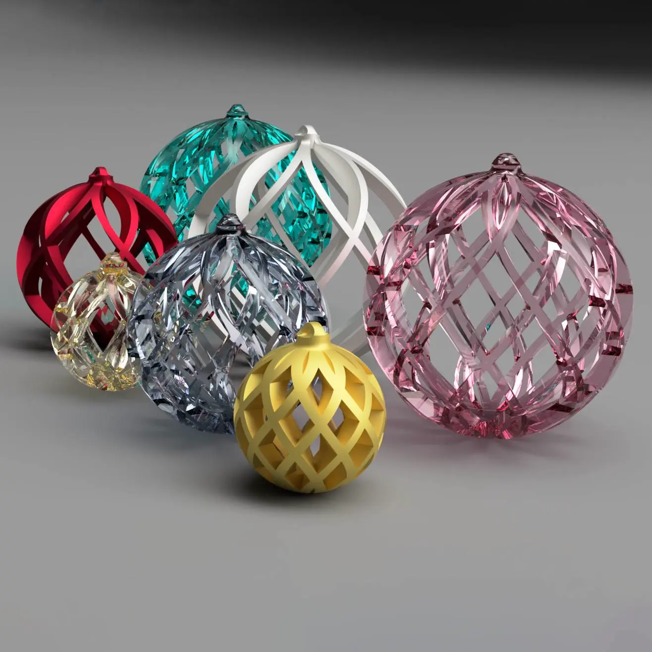 Christmas Balls, Cross ribbing