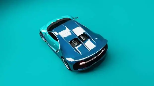Bugatti Chiron 2017 Spor Araba 3D Modeli