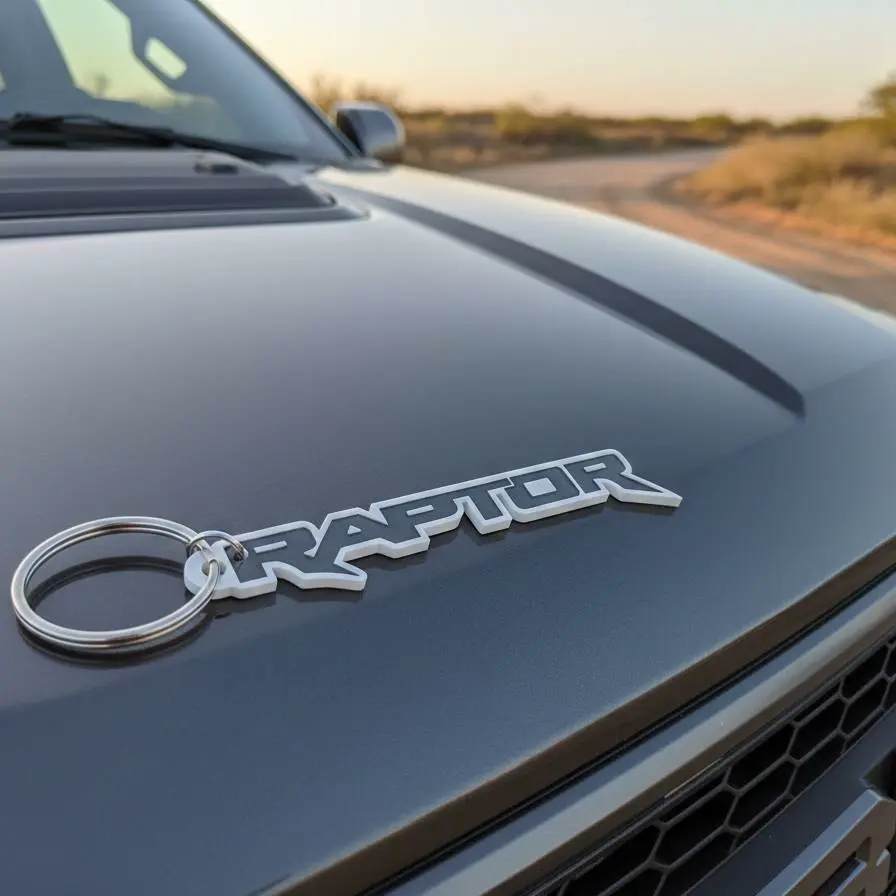 Llavero Raptor sin relieve
