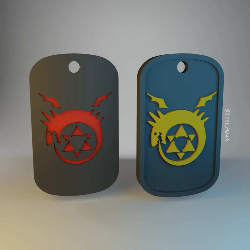 Ouroboros dogtag Fullmetal Alchemist