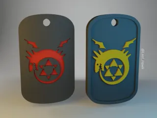 Ouroboros dogtag Fullmetal Alchemist