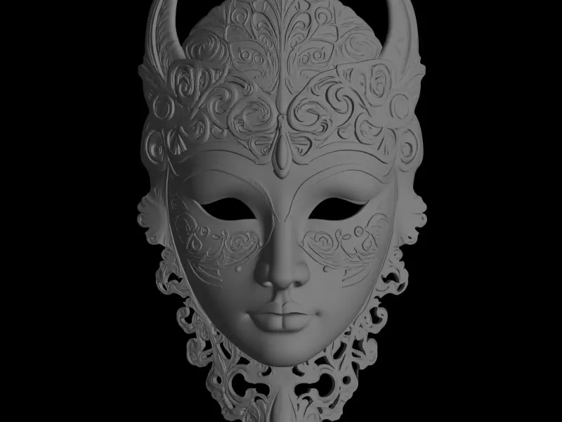 prom mask model