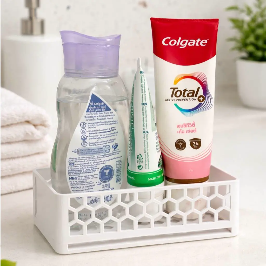 Small Bathroom Storage Basket (Minimalist Design)