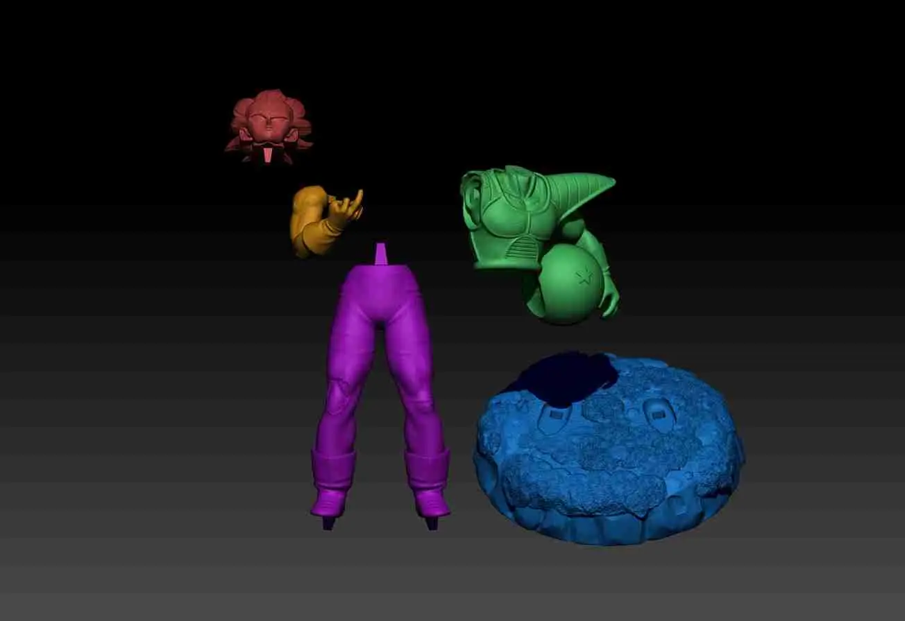 VEGETA DRAGON BALL - MODELO DE IMPRESIÓN 3D