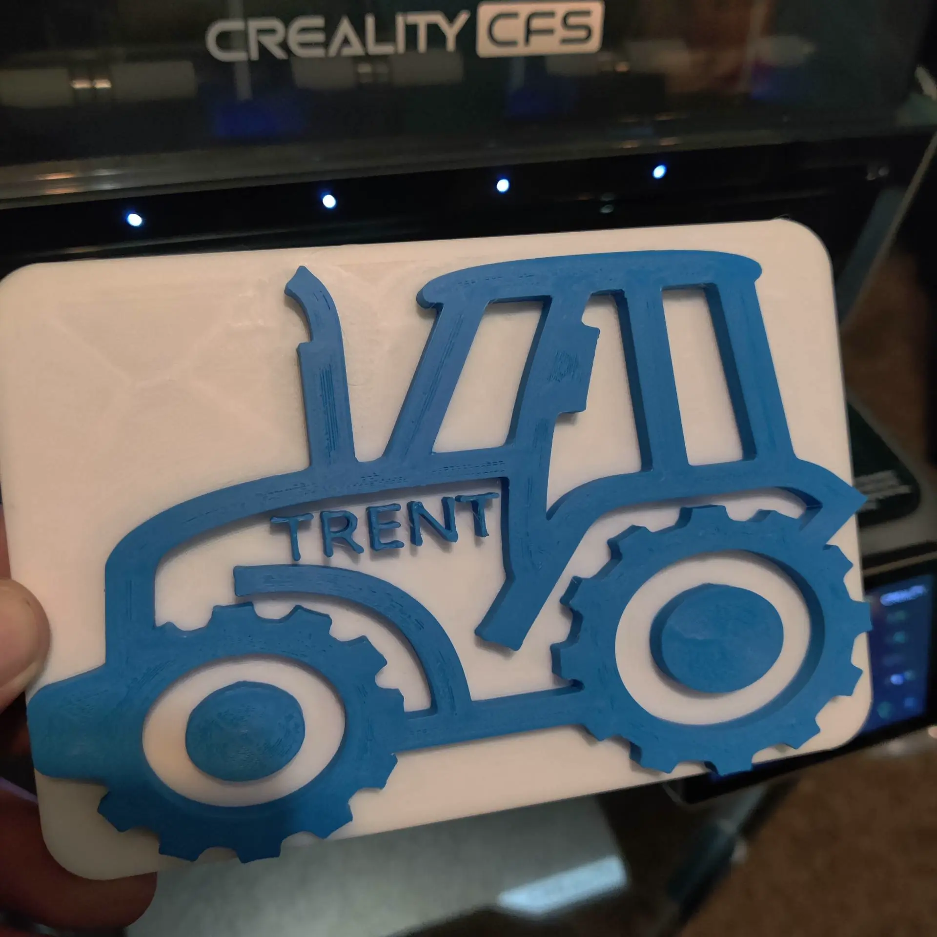 Tractor name plate