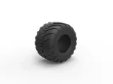 Monster Jam tire 8 Scale 1:25-1