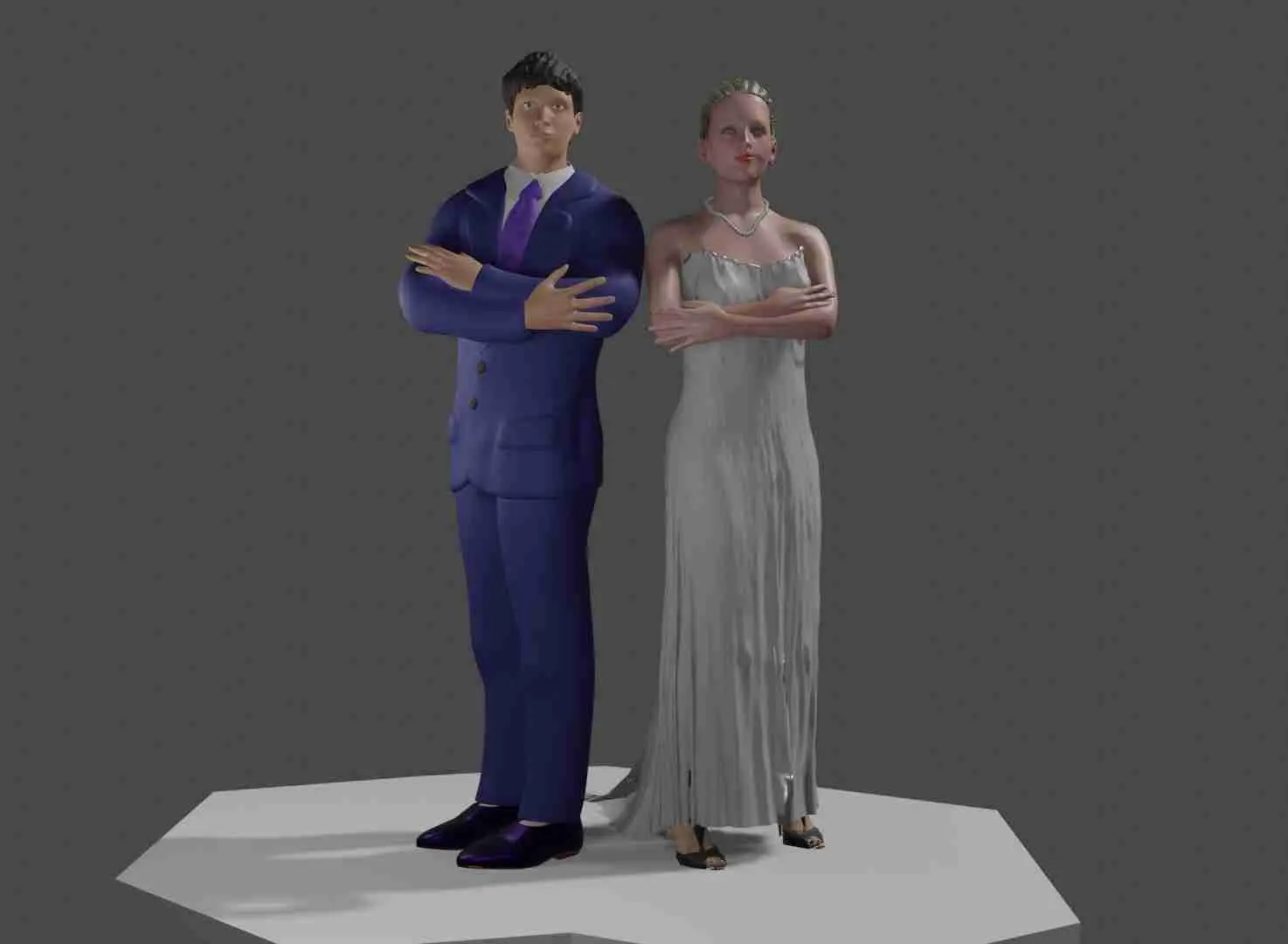 PAREJA DE RECIÉN CASADOS ORGULLOSOS