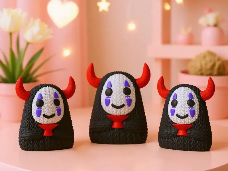 Kaonashi - Knitted - Crochet