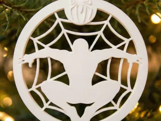 christmas spiderman ornament