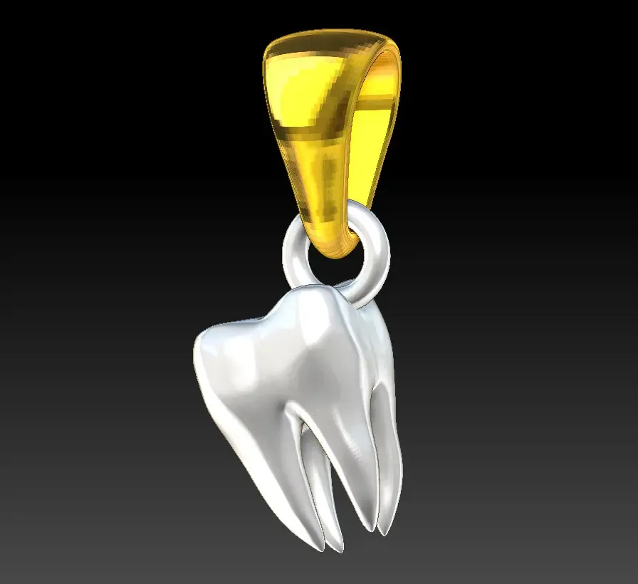 Jewelry tooth pendant
