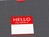 Red Name Badge-0