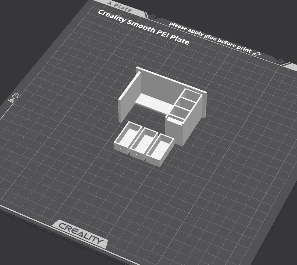 Dollhouse computer table desk for miniature house