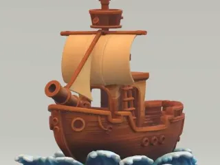 Benchy and waves