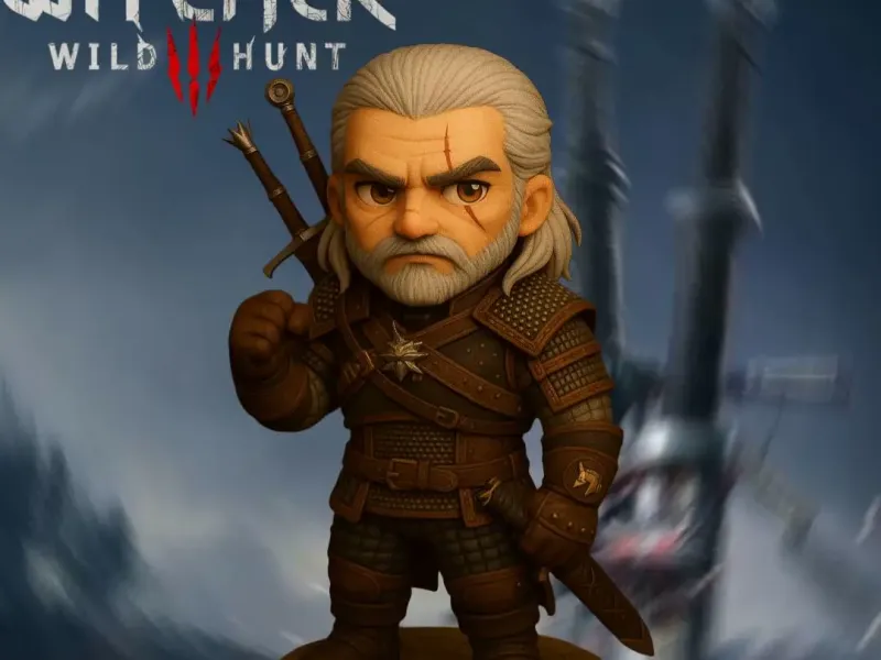 Geralt von Riva Der Hexer Chibi