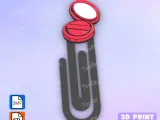 Paperclip Feminine makeup - bookmark-1