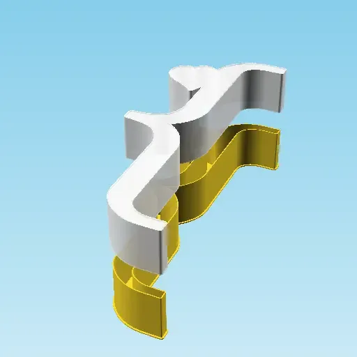 Fluffy Hearts LEFT CURLY BRACKET, cutie nestable (v3)