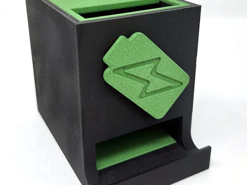 SCATOLA DISPENSER DI BATTERIE CON ICONA DELLA BATTERIA