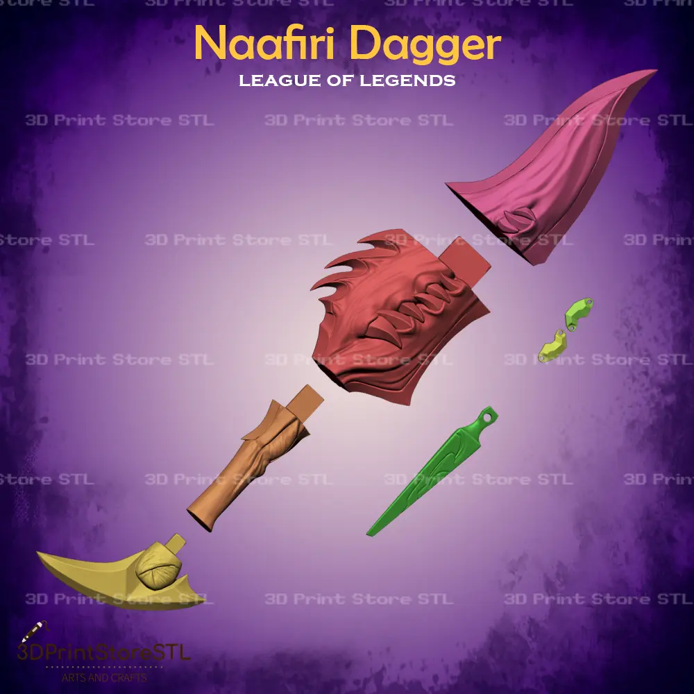 Naafiri Dagger Cosplay League Of Legends - STL File