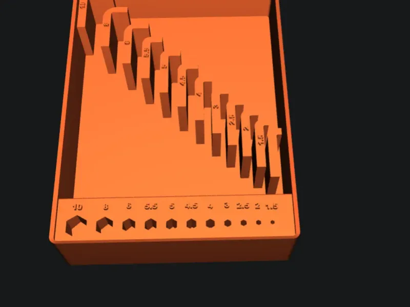Gridfinity Bulk Allen wrench storage