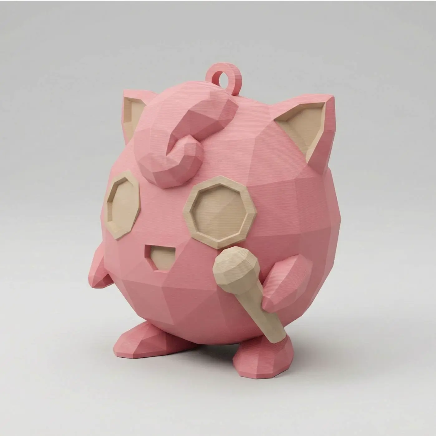 Low Poly Jigglypuff Keychain | #11