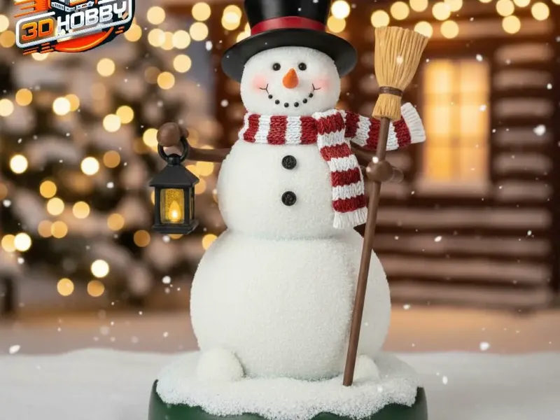 Muñeco nieve de navidad