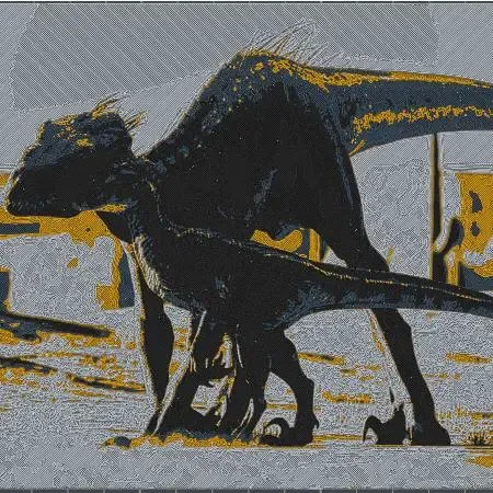Indo & Velociraptor - Jurassic World ( Hueforge )